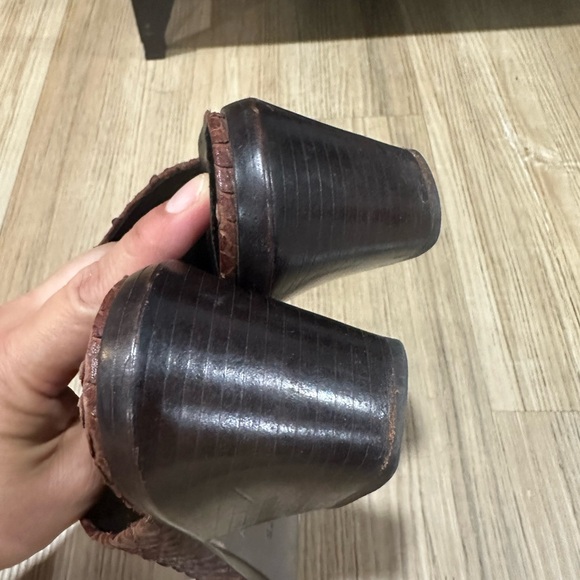 All saints  Jackson leather mules sz 8  good condition - Picture 6 of 10